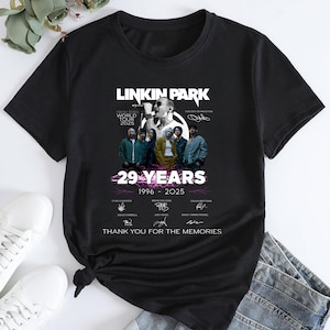 29 Years Linkin Park Rock Band T-Shirt, Linkin Park Tour 2025 Shirt, Linkin Park Signatures Shirt, Linkin Park Merch, Linkin Park Fan Gift