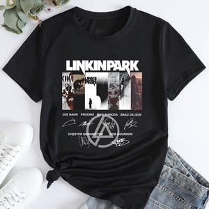 Linkin Park Rock Band Logo Shirt, Linkin Park World Tour 2025 Shirt, Linkin Park Signatures Shirt, Linkin Park Merch, Linkin Park Fan Gift
