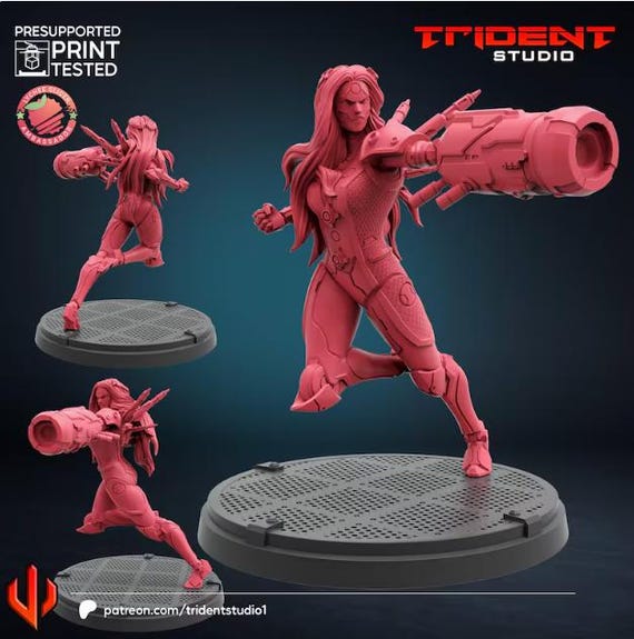 Omega Sentinel, Marvel RPG Resin Model Kit, 3D Printed, Highly detailed, By Trident Studios, Marvel Crisis Protocol, 40mm or 70mm