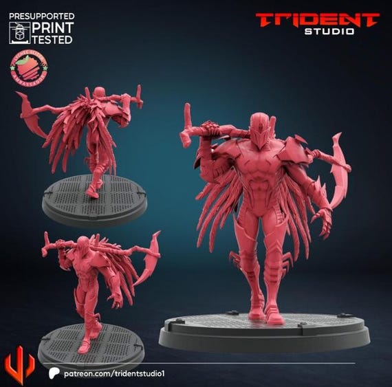 Vox, Marvel RPG Resin Model Kit, 3D Printed, Highly detailed, By Trident Studios, Marvel Crisis Protocol, 40mm or 70mm
