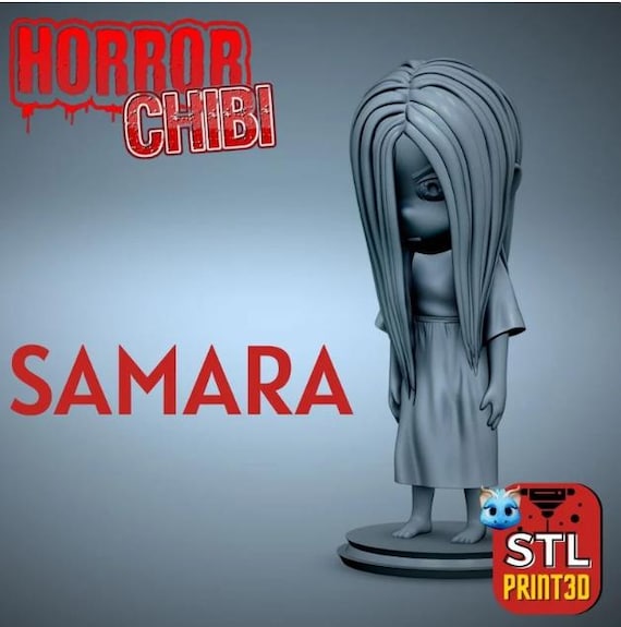 Samara The Ring Chibi Horror: High-Detail Resin Model Kit, 3D Printed, Highly detailed— 1/10 Scale