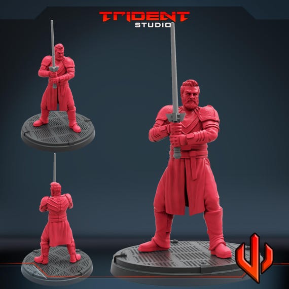 Baylan Skoll, Star Wars RPG Resin Model Kit, 3D Printed, Highly detailed, By Trident Studios, 40mm or 70mm