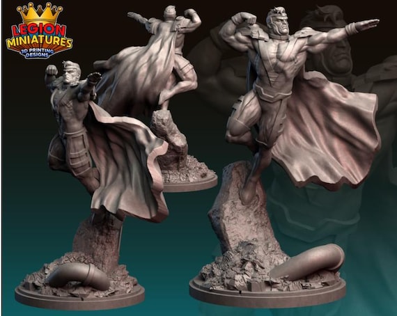 Mr Majestic, DC RPG Resin Model Kit, 3D Printed, Highly detailed, Legion miniatures Sculpts, 40mm or 75mm, Marvel Crisis Protocol