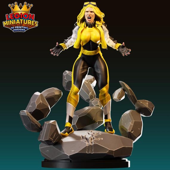 Terra, DC RPG Resin 3D Printed, Legion Miniatures, Marvel Crisis Protocol, 35mm, 40mm, 75mm or 1/16th