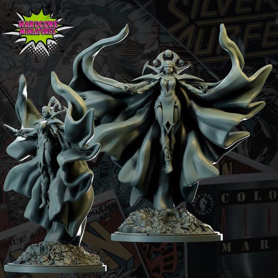 Hela, Rivals, RPG Resin 3D Printed, Hardcore Miniatures, Marvel Crisis Protocol, 35mm, 40mm, 70mm or 1/16th
