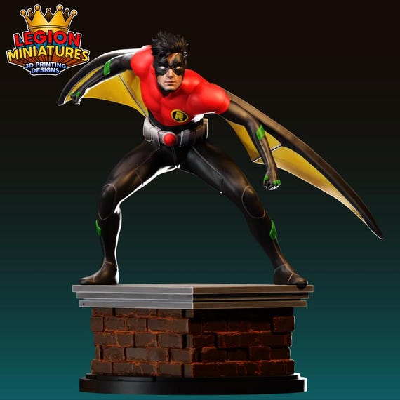 Robin Beyond, DC RPG Resin 3D Printed, Legion Miniatures, Marvel Crisis Protocol, 35mm, 40mm, 75mm or 1/16th