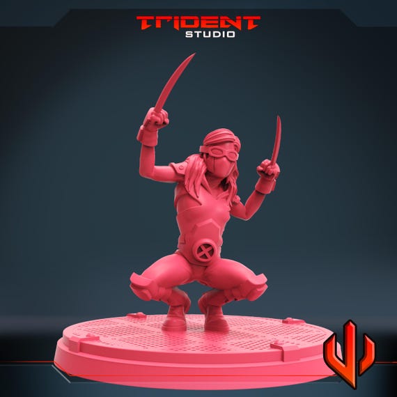 Honey Badger, Marvel RPG Resin Model Kit, 3D Printed, Highly detailed, By Trident Studios, Marvel Crisis Protocol, 40mm or 70mm