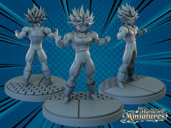 Trunks, Dragon Ball Z, RPG Resin 3D Printed, Hardcore Miniatures, Marvel Crisis Protocol, 35mm, 40mm, 70mm or 1/16th