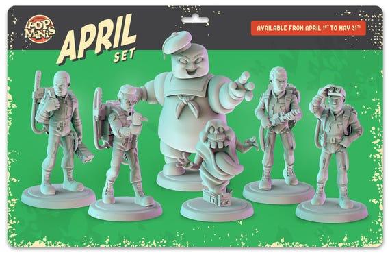 Ghostbuster, Movie RPG Resin Model Kit, 3D Printed, Highly detailed, By Popminis, 40mm
