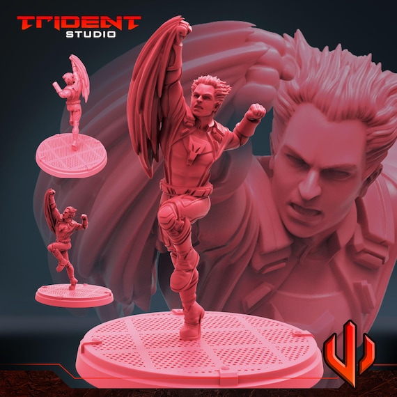 Starfox, Marvel RPG Resin Model Kit, 3D Printed, Highly detailed, By Trident Studios, Marvel Crisis Protocol, 40mm or 70mm