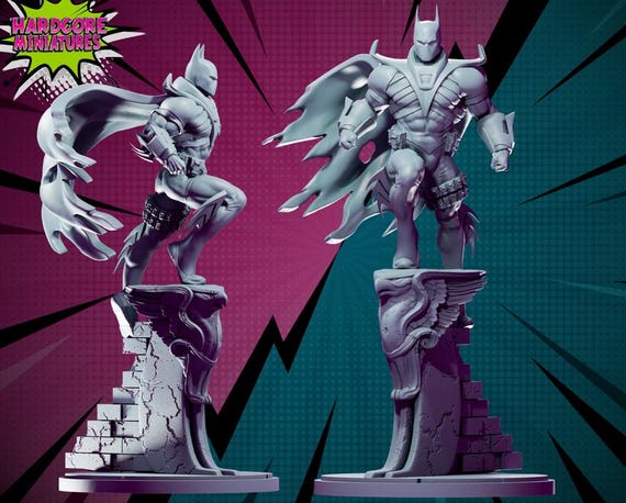 Azrael, DC RPG Resin 3D Printed, Highly detailed, Hardcore Miniatures, Marvel Crisis Protocol, 35mm, 40mm, 70mm or 1/16th