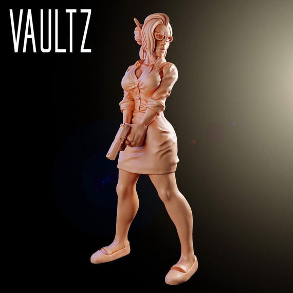 Mary Teacher | HD Resin Print | Vaultz | Table Top | Apocalypse | Survival | Zona Alfa | Zombicide | 28mm or 32mm