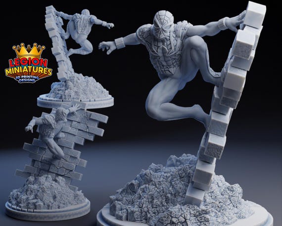 Benjamin Parker Spiderman, DC, Hero, RPG Resin Model Kit, 3D Printed, Highly detailed, By Legion miniatures Sculpts, Authorised Seller, 40mm