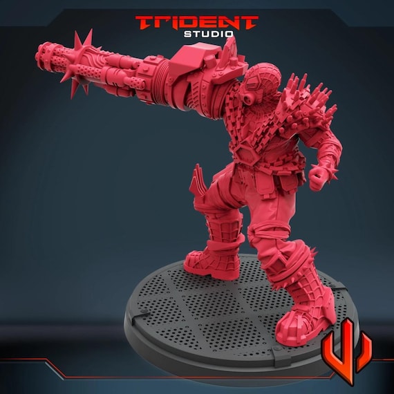Spider cyborg, Spiderman, Marvel RPG Resin Model Kit, 3D Printed, Highly detailed, By Trident Studios, Marvel Crisis Protocol, 40mm or 70mm