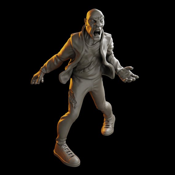 Walker 3 Zombie | HD Resin Print | Vaultz | Table Top | Apocalypse | Survival | Zona Alfa | Zombicide | 28mm or 32mm