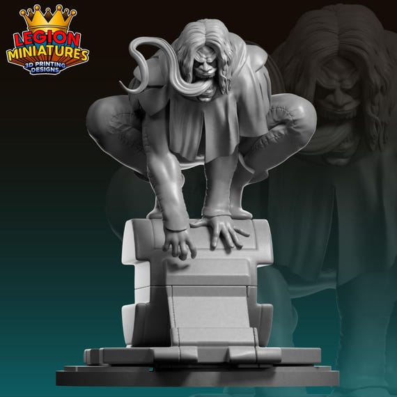 Toad Horseman, Marvel RPG Resin Model Kit, 3D, Highly detailed, Legion miniatures Sculpts, 40mm or 75mm, Marvel Crisis Protocol