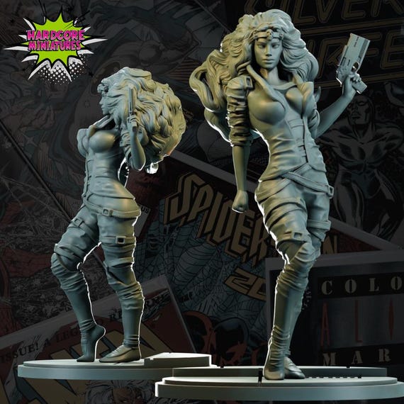 Mystique, Age of Apocalypse, Marvel, RPG Resin 3D Printed, Hardcore Miniatures, Marvel Crisis Protocol, 35mm, 40mm, 70mm or 1/16th
