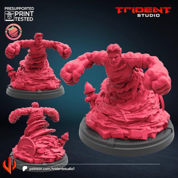 Hydroman, Marvel RPG Resin Model Kit, 3D Printed, Highly detailed, By Trident Studios, Marvel Crisis Protocol, 40mm or 70mm