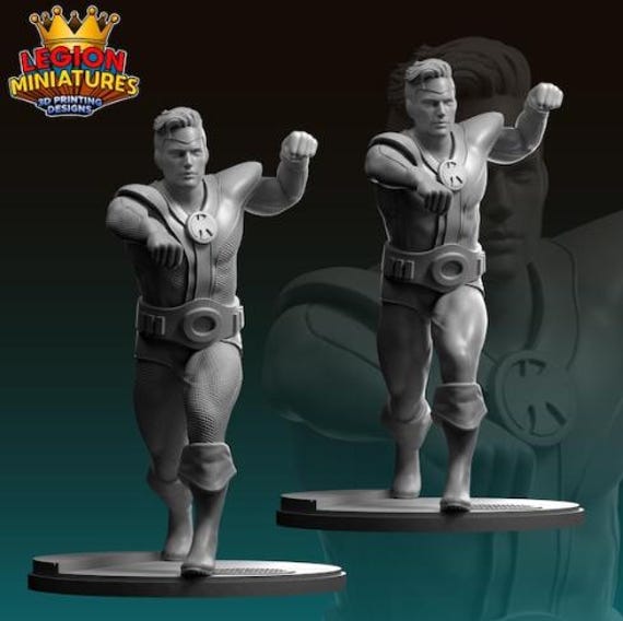 Colossal Boy DC, Hero, RPG Resin Model Kit, 3D Printed, Highly detailed, By C27 miniatures Sculpts, Authorised Seller, 40mm-75mm
