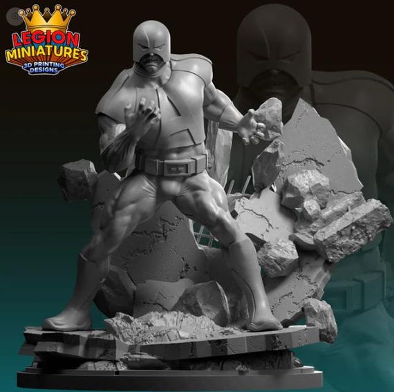 Avalanche, Marvel, RPG Resin Model Kit, 3D Printed, Highly detailed, Legion miniatures Sculpts, 40mm or 75mm, Marvel Crisis Protocol