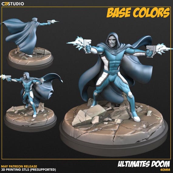 Ultimate Doom, Marvel, RPG Resin Model Kit, 3D Printed, Highly detailed, C27 miniatures Sculpts, 35mm, 40mm, 75mm or 1/16th