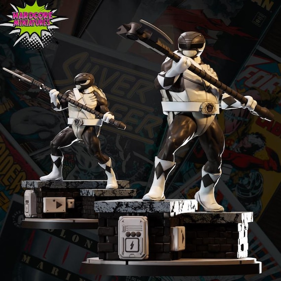 Donatello ranger, TMNT, Power Rangers, RPG Resin 3D Printed, Hardcore Miniatures, Marvel Crisis Protocol, 35mm, 40mm, 70mm or 1/16th