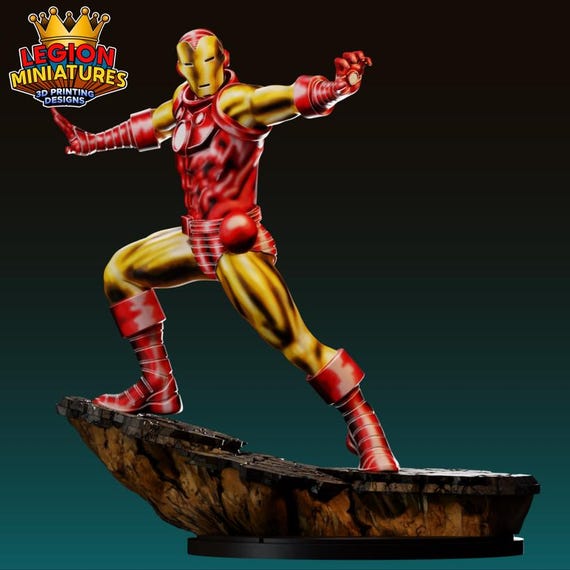 Iron Man, DC RPG Resin 3D Printed, Legion Miniatures, Marvel Crisis Protocol, 35mm, 40mm, 75mm or 1/16th