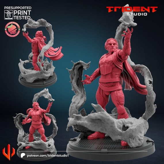 Malekith, Marvel RPG Resin Model Kit, 3D Printed, Highly detailed, By Trident Studios, Marvel Crisis Protocol, 40mm or 70mm