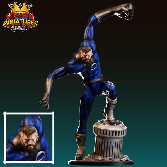 Mt Fantastic, Fantastic 4, Marvel, RPG Resin Model Kit, 3D Printed, By Legion miniatures Sculpts, 35mm, 40mm, 75mm or 1/16th