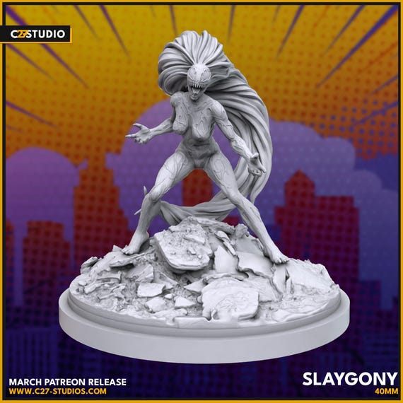 Agony, Marvel RPG Resin 3D Printed, Highly detailed,C27 Miniatures, Marvel Crisis Protocol, 35mm, 40mm, 70mm or 1/16th