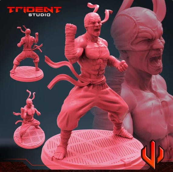 Iron Fist, Marvel RPG Resin Model Kit, 3D Printed, Highly detailed, By Trident Studios, Marvel Crisis Protocol, 40mm or 70mm