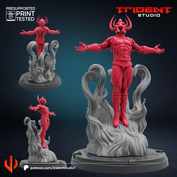 Cal-Horra (First Cosmos) Lost One, Marvel RPG Resin Model Kit, 3D Printed, By Trident Studios, Marvel Crisis Protocol, 40mm or 70mm