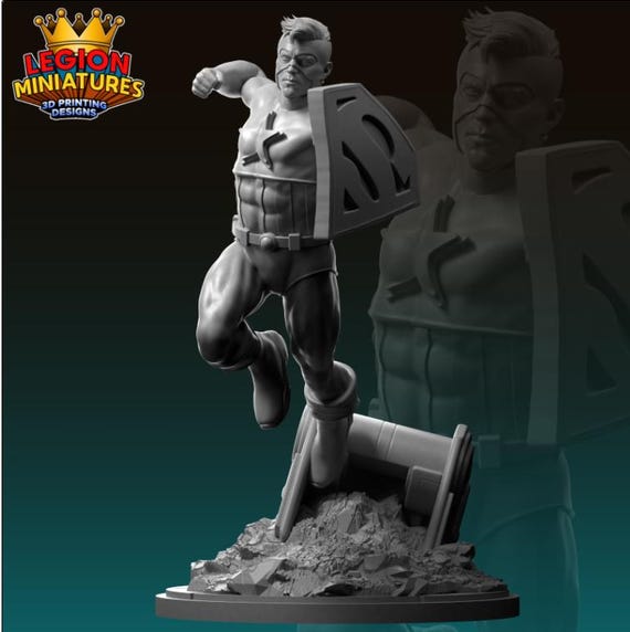 Super soldier DC, Hero, RPG Resin Model Kit, 3D Printed, Highly detailed, By C27 miniatures Sculpts, Authorised Seller, 40mm-75mm