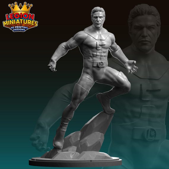 Element Lad, DC RPG Resin Model Kit, 3D Printed, Highly detailed, Legion miniatures Sculpts, 40mm or 75mm, Marvel Crisis Protocol