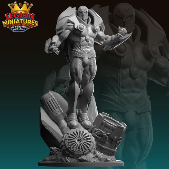 Onslaught, Marvel, RPG, Resin Model Kit, 3D Printed, Highly detailed, Legion miniatures, 40mm or 75mm, Marvel Crisis Protocol