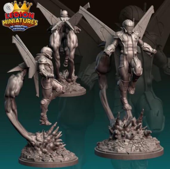 Mach 2, Marvel, RPG Resin Model Kit, 3D Printed, Legion miniatures Sculpts, 40mm or 75mm, Marvel Crisis Protocol