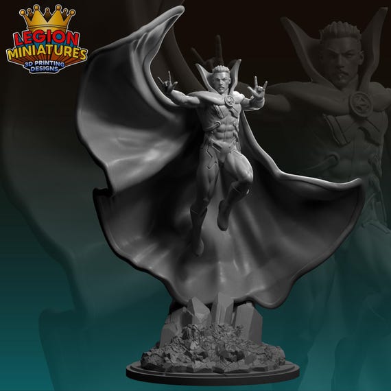 Doctor Strange Marvel, Hero, RPG Resin Model Kit, 3D Printed, Highly detailed, By Legion miniatures Sculpts, 40mm-75mm