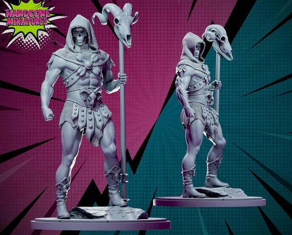Skeletor, He Man Masters of the Universe, RPG Resin 3D Printed, Hardcore Miniatures, Marvel Crisis Protocol, 35mm, 40mm, 70mm or 1/16th