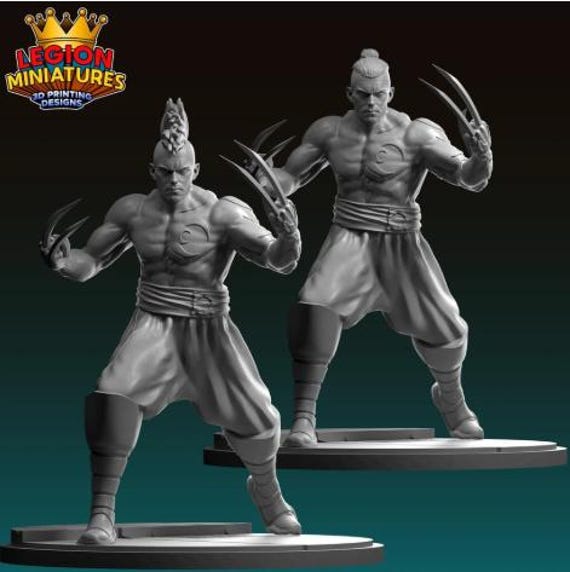 Daken, Marvel RPG Resin Model Kit, 3D Printed, Highly detailed, By Legion miniatures Sculpts, 40mm or 75mm