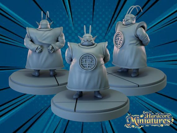 King Kai, Dragon Ball Z, RPG Resin 3D Printed, Highly detailed, Hardcore Miniatures, Marvel Crisis Protocol, 35mm, 40mm, 70mm or 1/16th