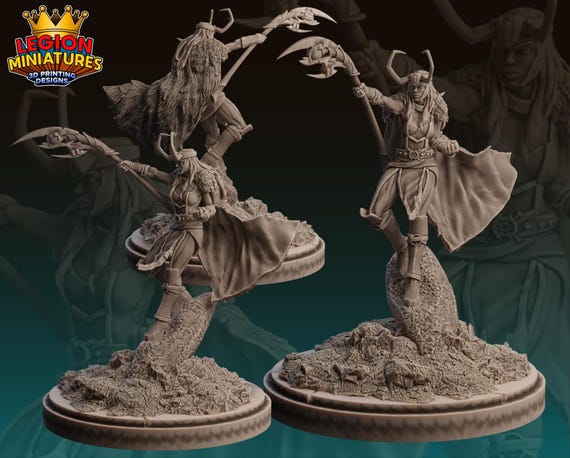 Lady Loki, Marvel RPG Resin Model Kit, 3D Printed, Highly detailed, By Legion miniatures Sculpts, 40mm or 75mm