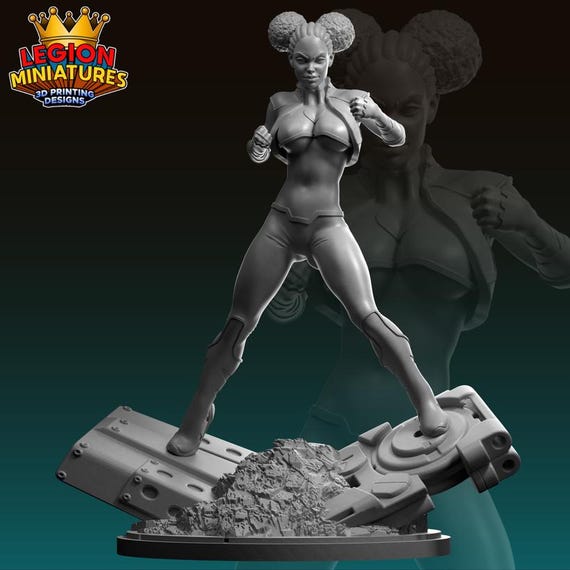 Power Girl, DC RPG Resin 3D Printed, Legion Miniatures, Marvel Crisis Protocol, 35mm, 40mm, 75mm or 1/16th