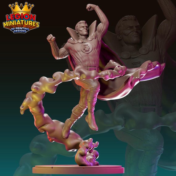Alan Scott, DC, Hero, RPG Resin Model Kit, 3D Printed, Highly detailed, By Legion miniatures Sculpts, Authorised Seller, 40mm