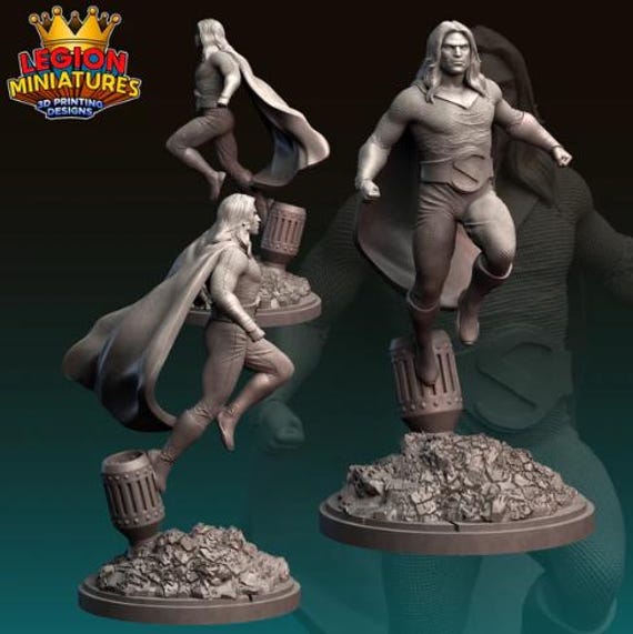 Sentry, Marvel, RPG Resin Model Kit, 3D Printed, Legion miniatures Sculpts, 40mm or 75mm, Marvel Crisis Protocol