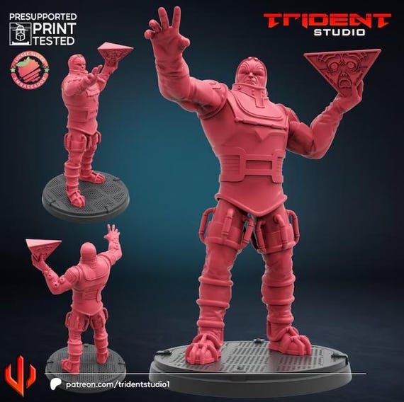 Psychoman, Marvel RPG Resin Model Kit, 3D Printed, Highly detailed, By Trident Studios, Marvel Crisis Protocol, 40mm or 70mm