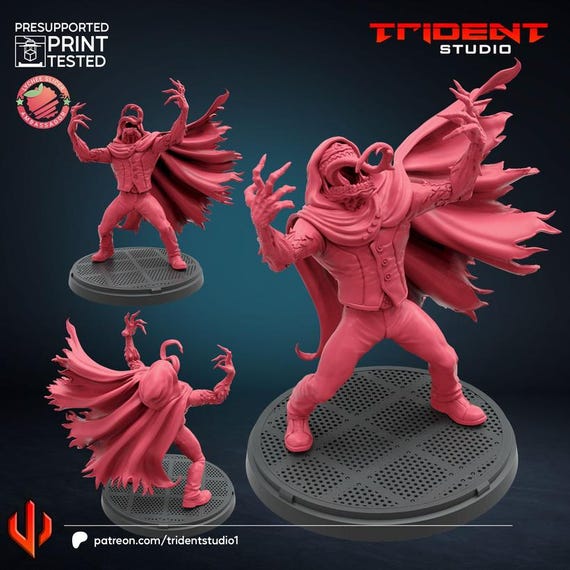 Hood Possessed, Marvel RPG Resin Model Kit, 3D Printed, Highly detailed, By Trident Studios, Marvel Crisis Protocol, 40mm or 70mm