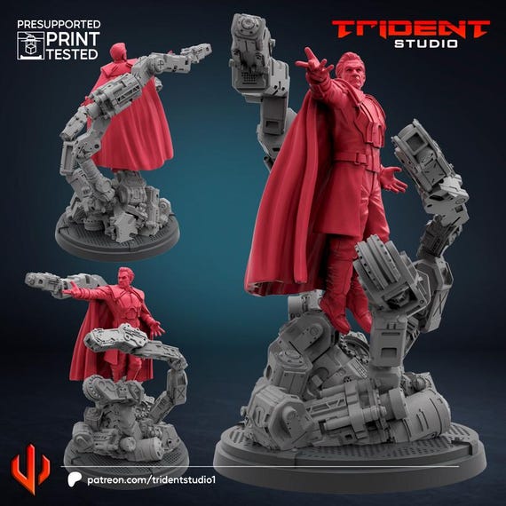 Magneto Days of Future Past, Marvel RPG Resin Model Kit, 3D Printed, Highly detailed, Trident Studios, Marvel Crisis Protocol, 40mm or 70mm