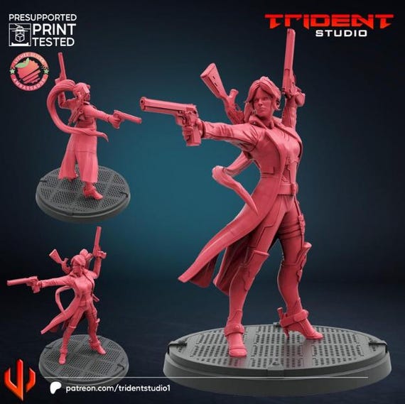Elsa Bloodstone, Marvel RPG Resin Model Kit, 3D Printed, Highly detailed, By Trident Studios, Marvel Crisis Protocol, 40mm or 70mm