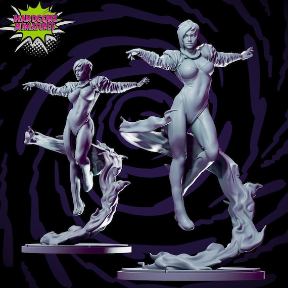 Jean, Age of Apocalypse, Marvel, RPG Resin 3D Printed, Hardcore Miniatures, Marvel Crisis Protocol, 35mm, 40mm, 70mm or 1/16th