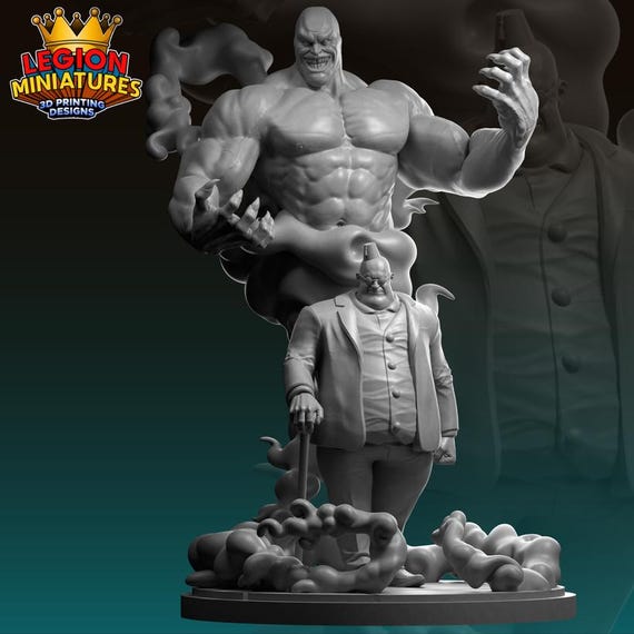 shadow King, Marvel RPG Resin 3D Printed, Highly detailed, Legion Miniatures, Marvel Crisis Protocol, 35mm, 40mm, 70mm or 1/16th